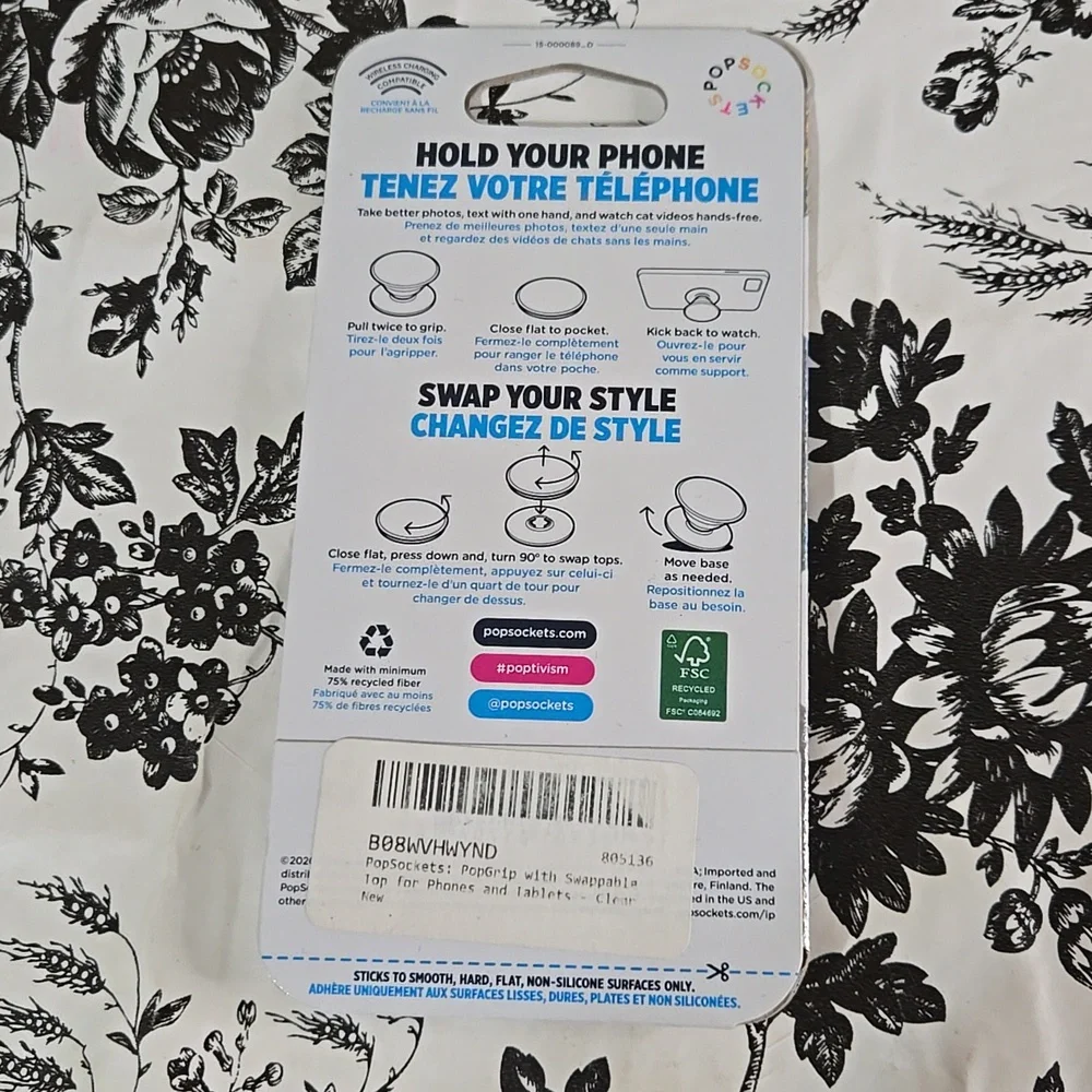 PopSocket Clear PopGrip Jp9